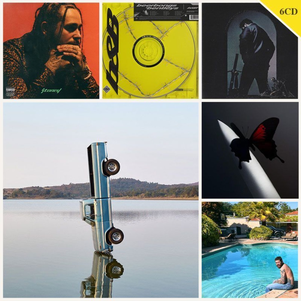 Audio Music Car - Post Malone Music Album Collection 6CD