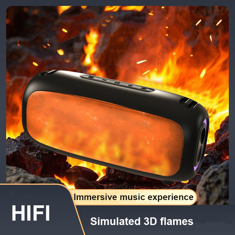 Audio Music Spotify - 3D Realistic Flames Wireless Bluetooth Speaker