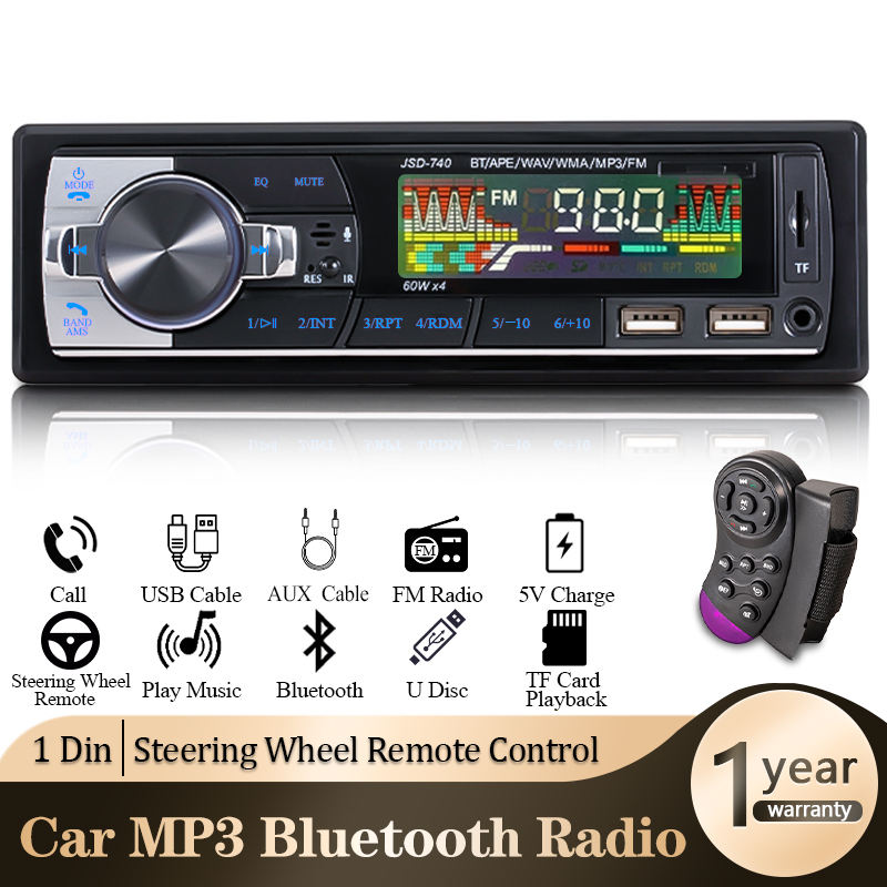 Audio Music Car - SINOVCLE Car Radio 1din Audio Bluetooth