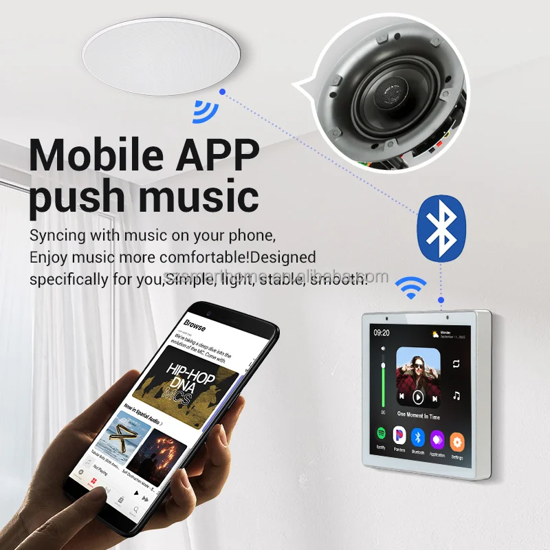 Audio Music Background Free - 4-Inch Smart Home Background Music Android
