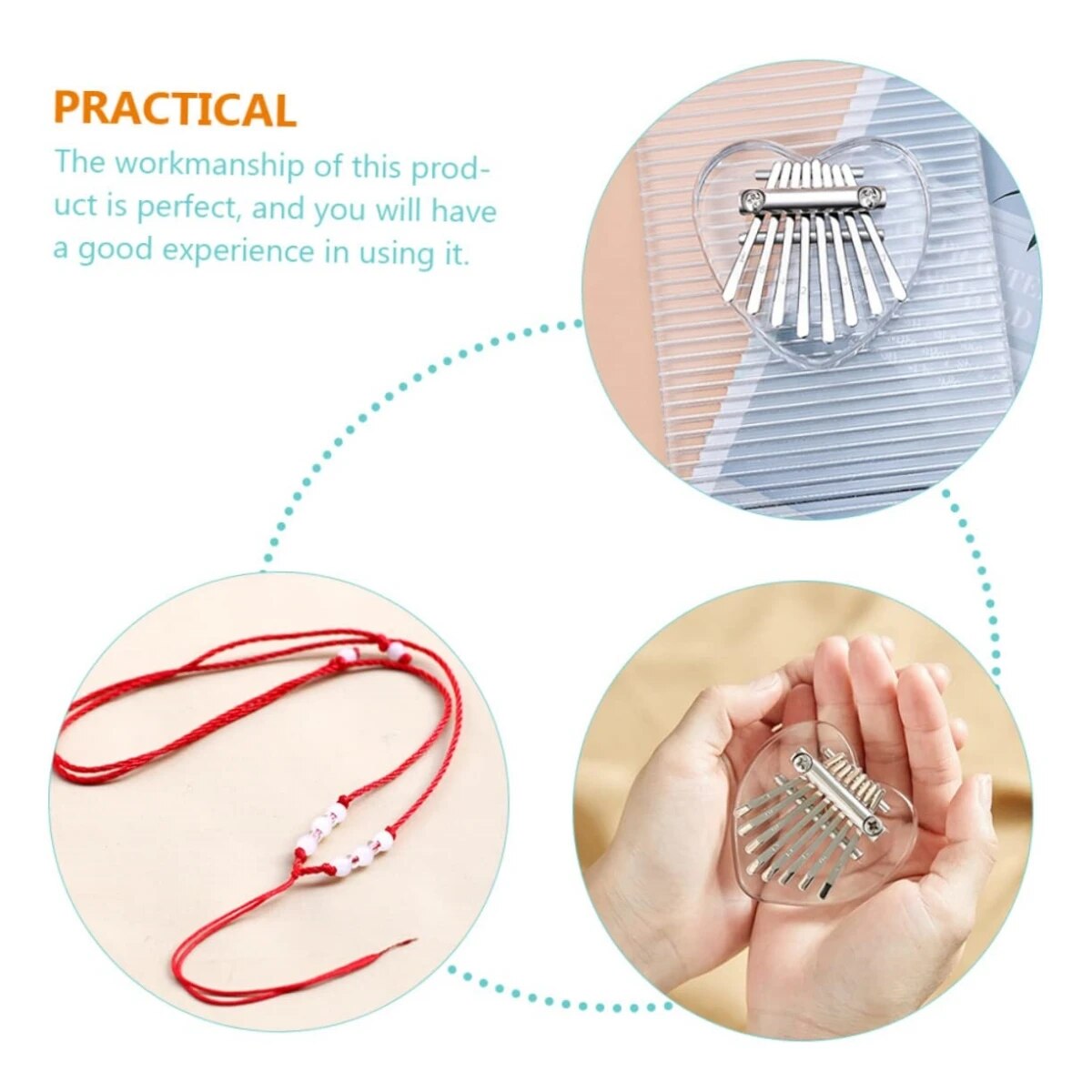 Miwayer 8 Keys Mini Kalimba Ra - Kalimba Thumb Piano incelemesi ve fiyatı