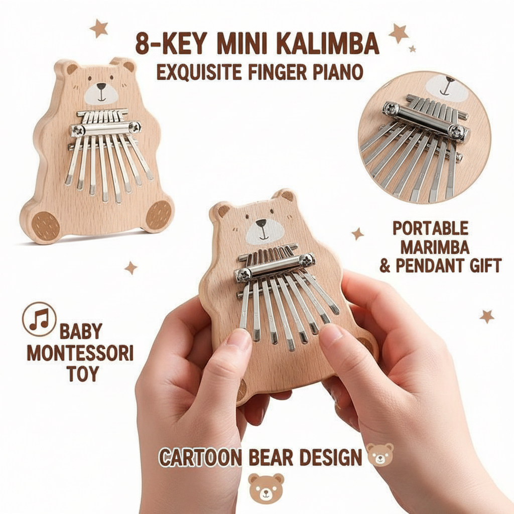 8 Key Mini Kalimba Portable Th - Kalimba Thumb Piano incelemesi ve fiyatı