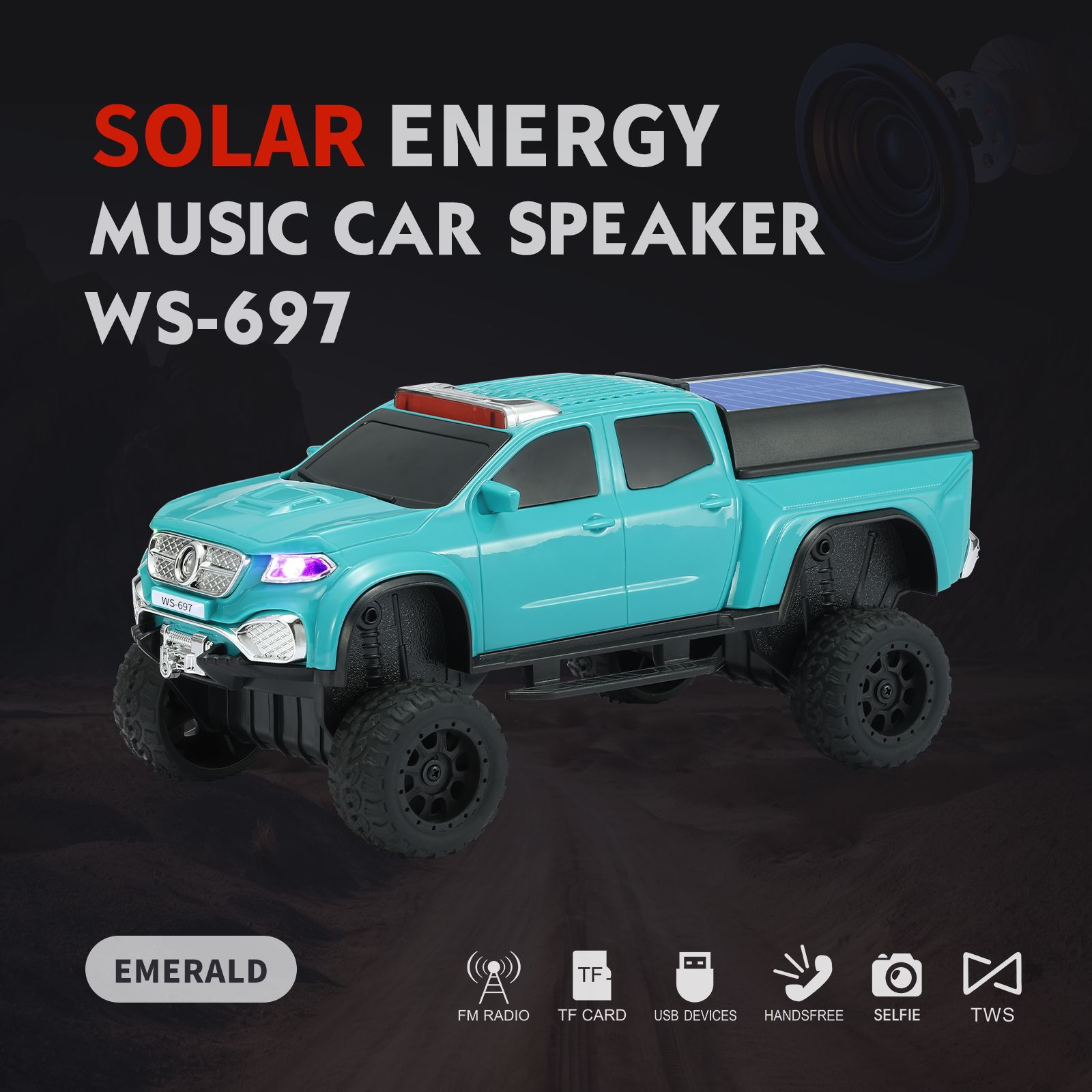 Solar Powered Pickup Truck Blu - Audio Music Spotify incelemesi ve fiyatı