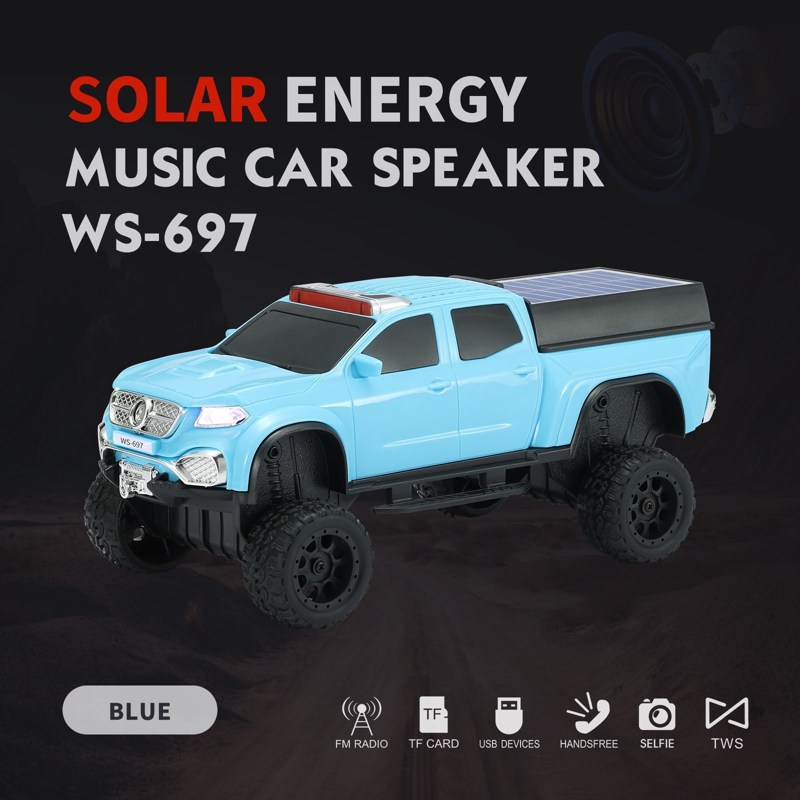 Solar Powered Pickup Truck Blu - Audio Music Spotify incelemesi ve fiyatı