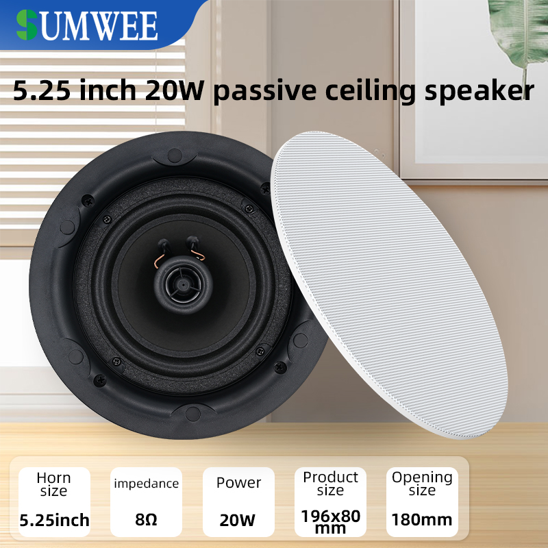 5.25 inch 8 ohm ceiling speake - Audio Music Background Free incelemesi ve fiyatı