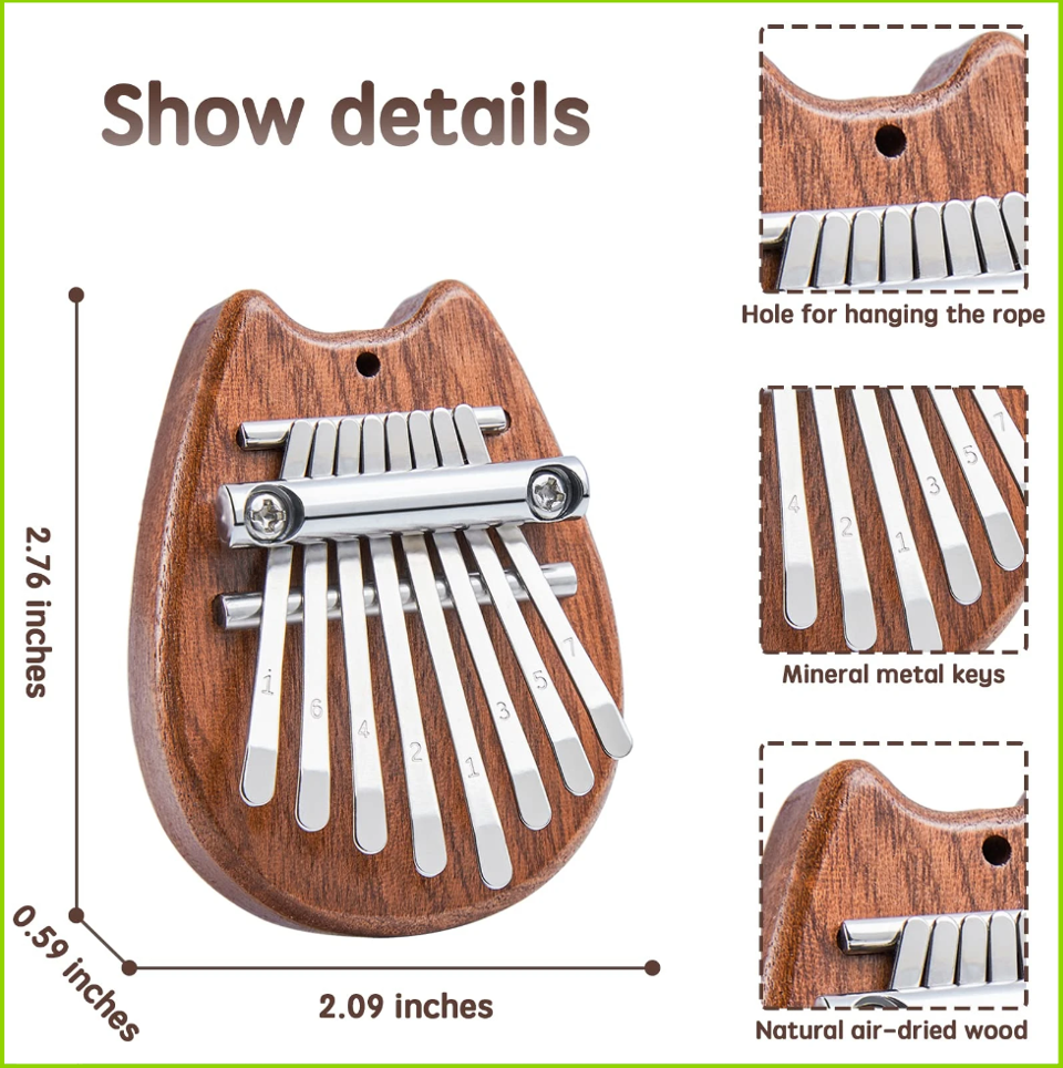 Mini Kalimba 8 Key Thumb Piano - Kalimba Thumb Piano incelemesi ve fiyatı