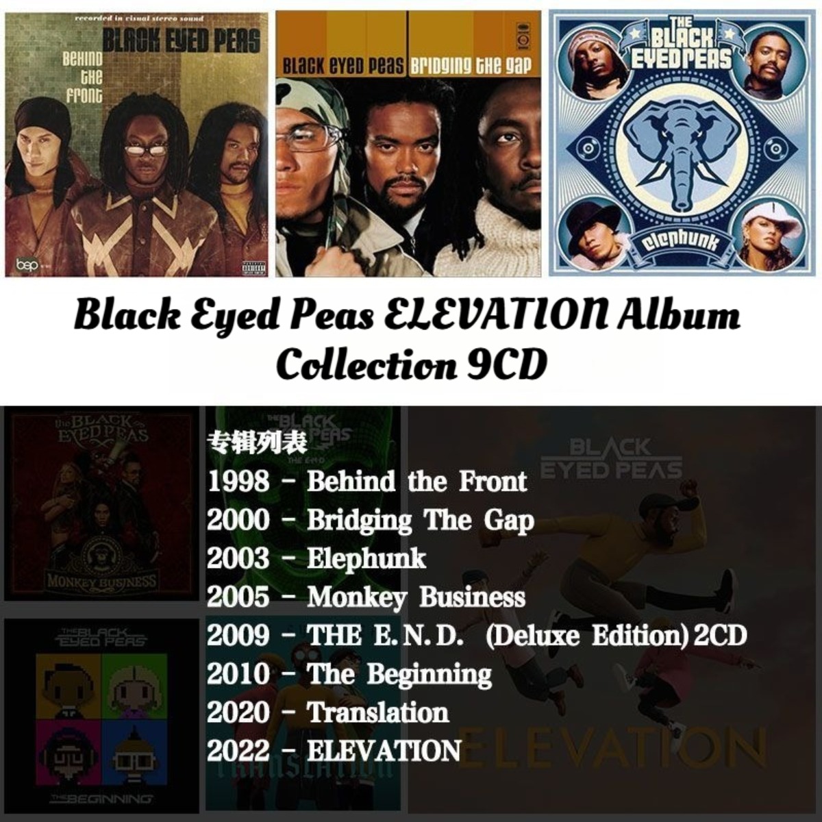 Black Eyed Peas ELEVATION Albu - Audio Music Car incelemesi ve fiyatı